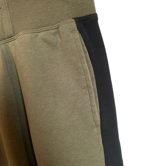 NIKE Olive Green Color Block Street Wear Jogger Sweatpants - Picture 5 of 11